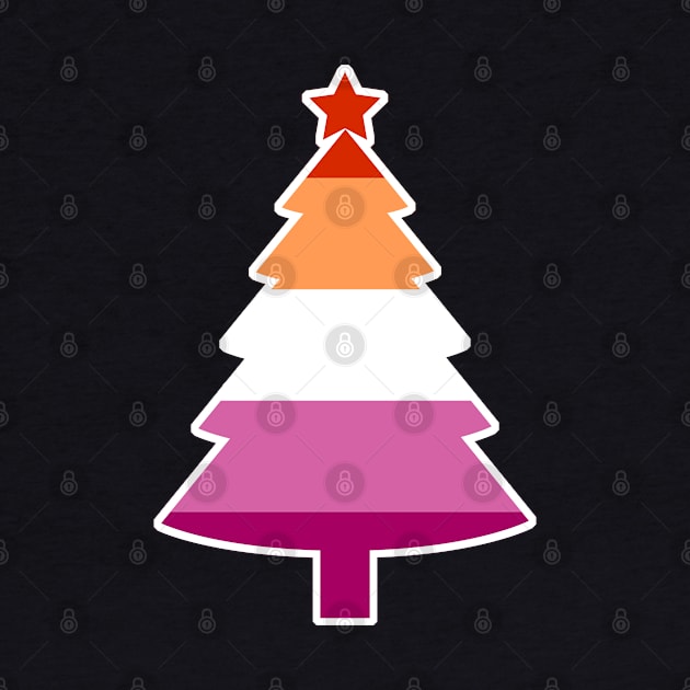 Christmas Tree LGBT Flag Lesbian PRIDE by aaallsmiles